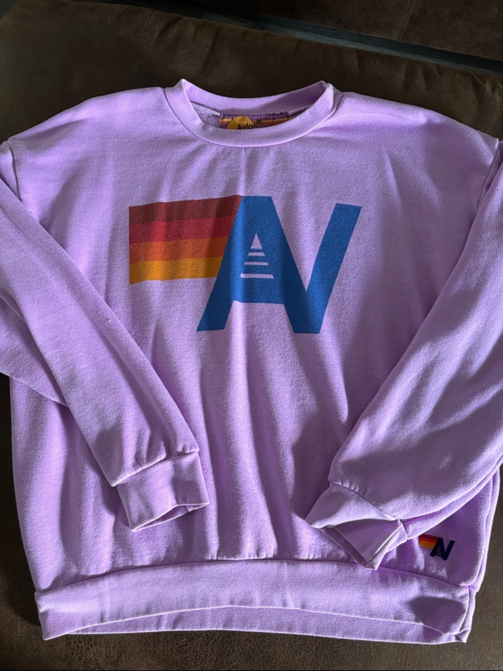 Aviator Nation Lavender Crewneck